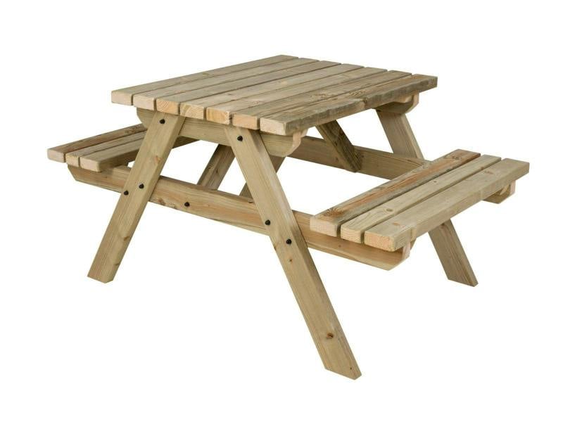 Fortem Pub-Style Picnic Table and Benches Set – Wooden Outdoor Dining Set for Gardens, Patios, and Pubs