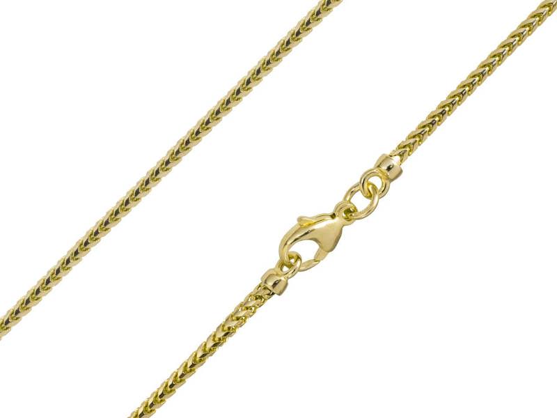 Cooksongold 9ct Yellow Gold Franco Necklace Chain, Fully UK Hallmarked
