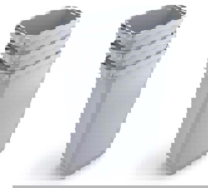 Durable 60L Waste Bin Grey | Rectangular Recycling Bin | Food Bin | DURABIN