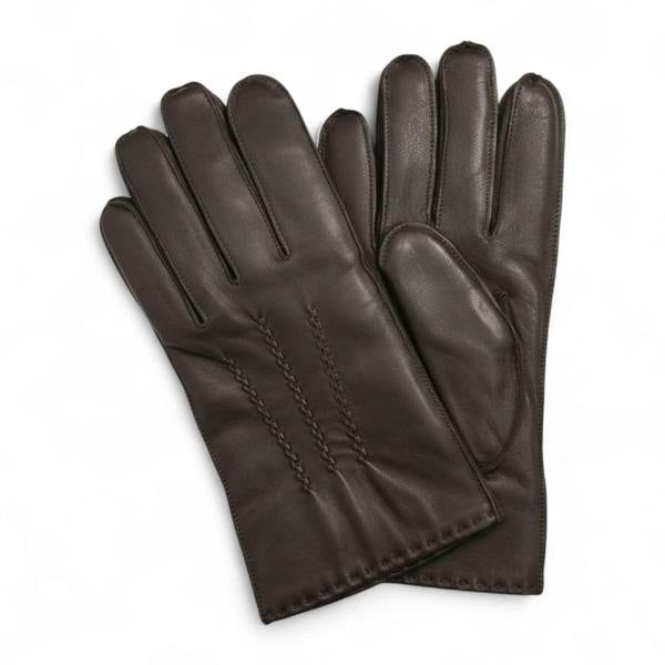 Infinity Leather Men’s Italian Leather Warm Wool Lining Winter Stich Design Gloves - M-LGV-205