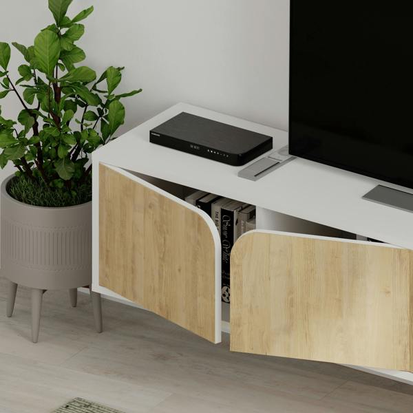 Decortie Spark Modern TV Unit Multimedia Centre with Storage Cabinet 180cm Width