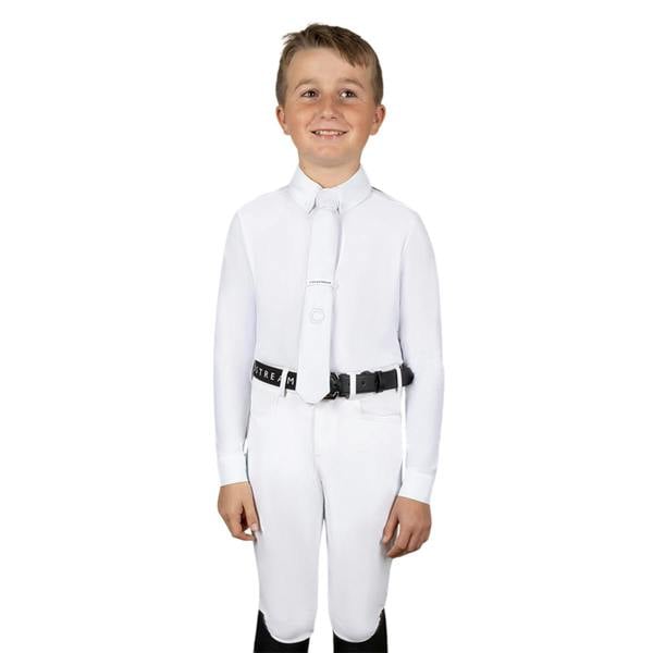 Coldstream Boys Penston Show Shirt - White/Navy - 