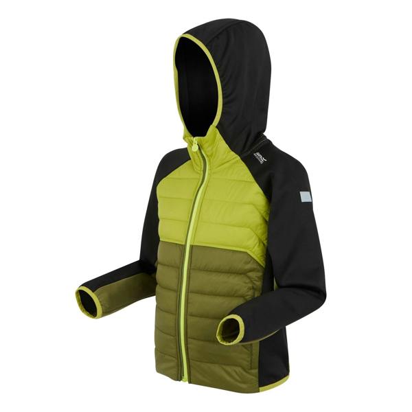 Regatta Childrens/Kids Kielder IX Hybrid Jacket - Nephrite Green/Grenoble Green/Black - 