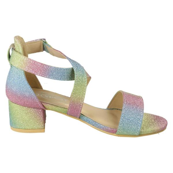 Spot On Girls Spot On Heeled Glitter Sandals H1125