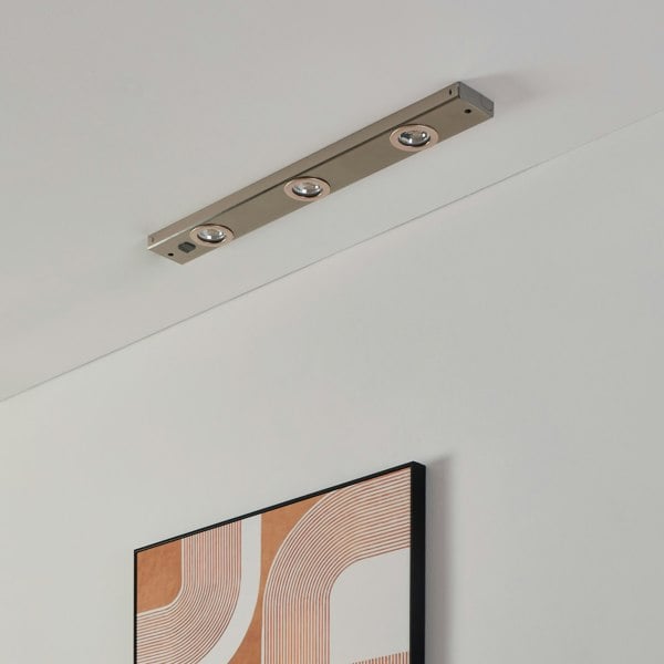 EGLO Kob LED Satin Nickel Under Cabinet Light, (L) 60cm
