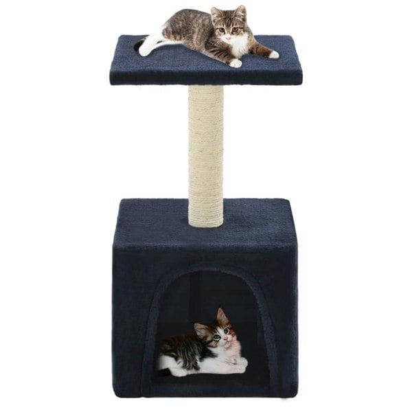 Berkfield Cat Tree with Sisal Scratching Post 55 cm Dark Blue