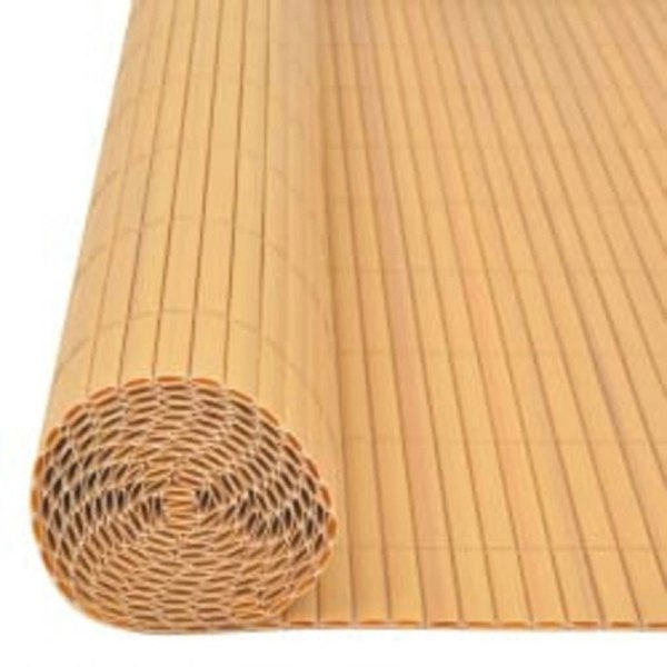 Berkfield Double-Sided Garden Fence 90x400 cm Yellow