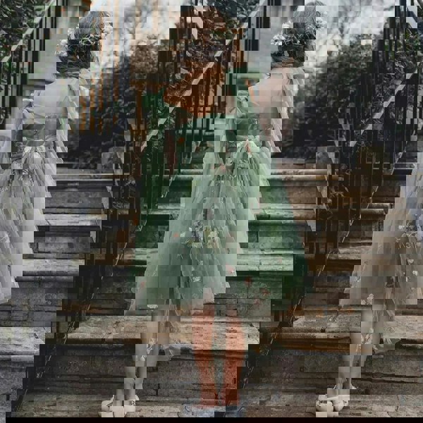 rear detailing on dress