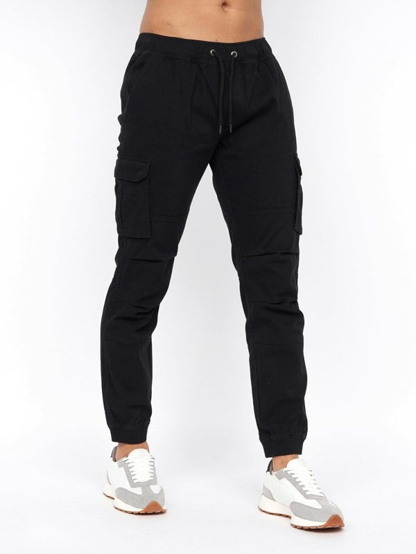 Crosshatch Pendles Cargo Pants Black