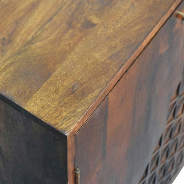 Artisan Furniture Chestnut Dice Cabinet
