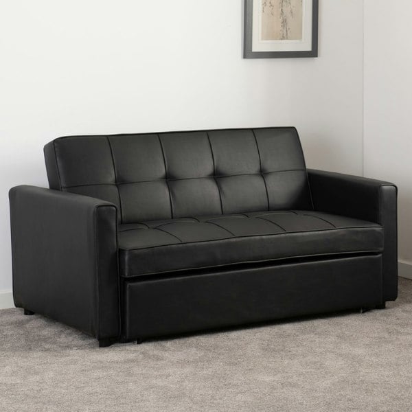 Furnishings For Less Tori 2 Seater Faux Leather Sofa Bed