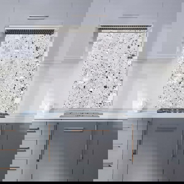 Warren Reed - Designer Silver Grey Quartz Effect Kitchen Splashback