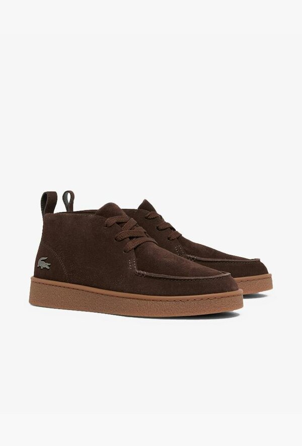 Lacoste Baseshot Chukka Suede Sneakers - Dark Brown