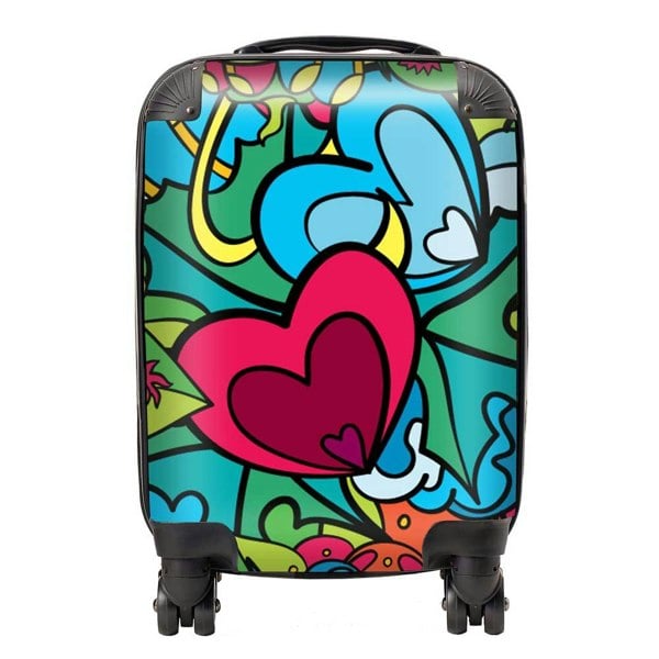 Warren Reed Hippie Psychedelic Pattern Suitcase