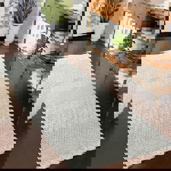 Livabliss Monaco-Geometric Grey Ivory Rug