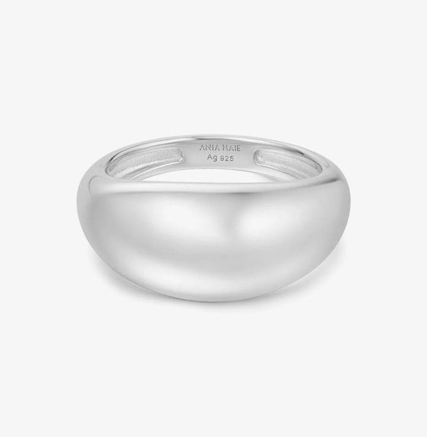 Ania Haie Vogue Maven Sterling Silver Bold Dome Ring R062-01H