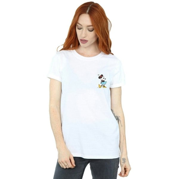 Disney Womens/Ladies Minnie Mouse Kick Chest Cotton Boyfriend T-Shirt - White