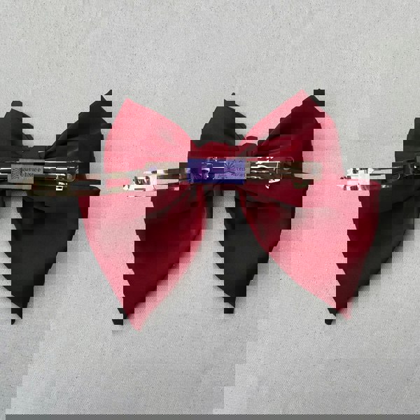 red hair bow satin hair bow hair clip red bow hair clip barrette large thick hair grip