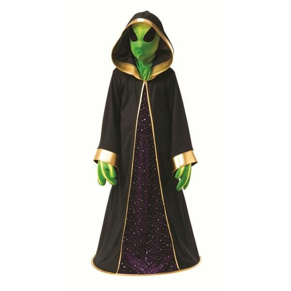 Bristol Novelty Boys Alien Costume - Black/Gold/Purple - 