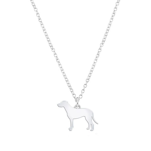 Mylee London Dalmatian Silhouette Silver Necklace - Personalised