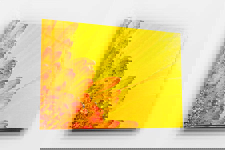 yellow flower wall art