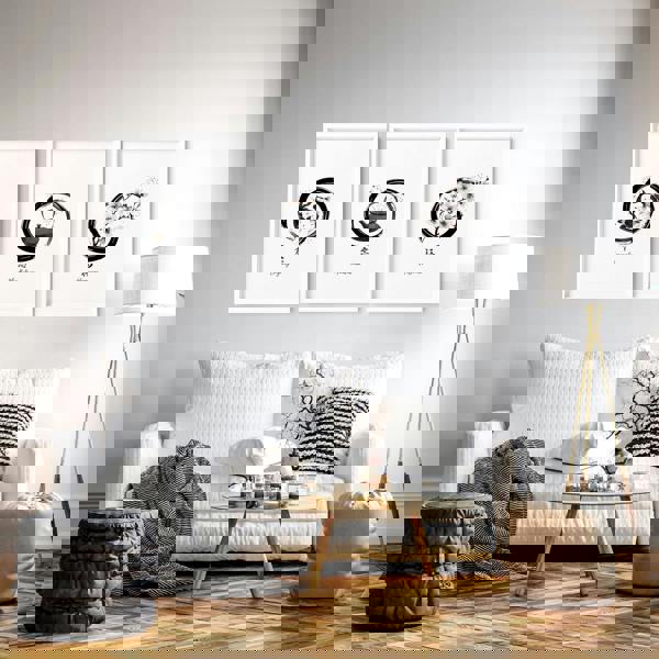 Large Paintings For Living Room Wall | Set of 3 wall art prints