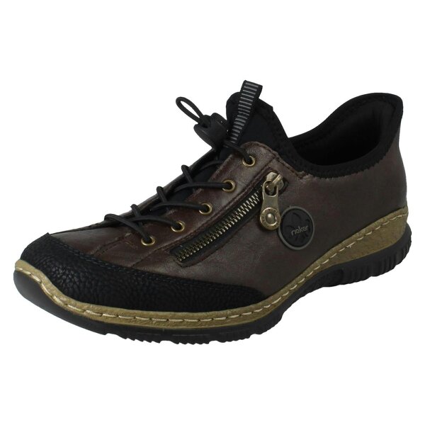 Rieker Ladies Rieker Casual Ready To Go Casual Shoes N3267 - Brown