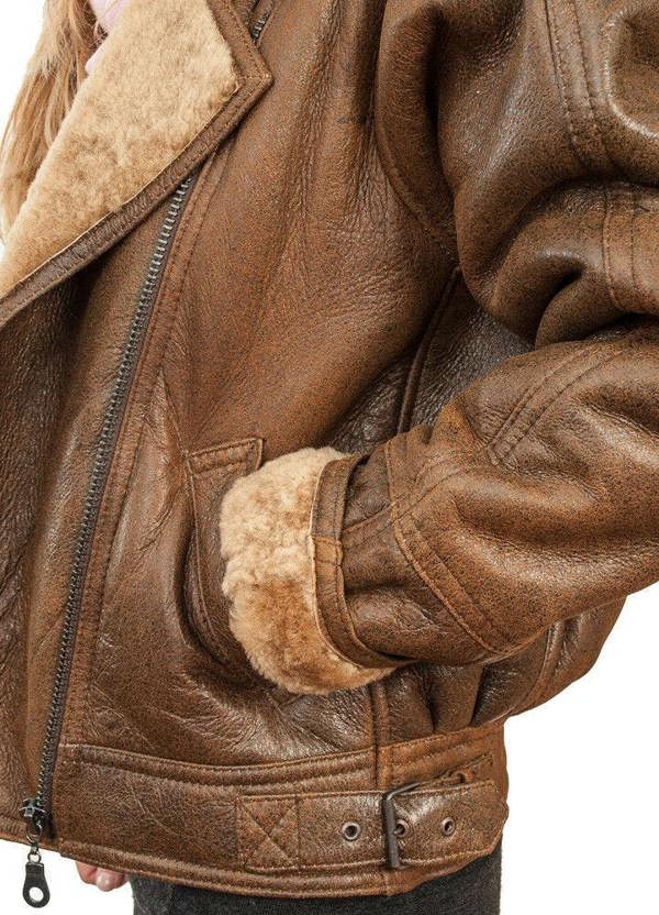 Infinity Leather Womens B3 Sheepskin Leather Flying Jacket-Bergamo