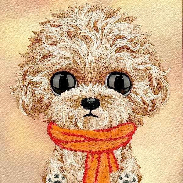 Nimmy Friends Nimmy Big Eye Cute Pet Poodle Dog Case with MagSafe for iPhone 17 Pro Max 6.9" Brown Orange - N-XDY-IP17-PRO-MAX-04