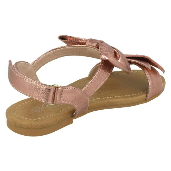 Spot On Girls Spot On Bow Trim Sandals