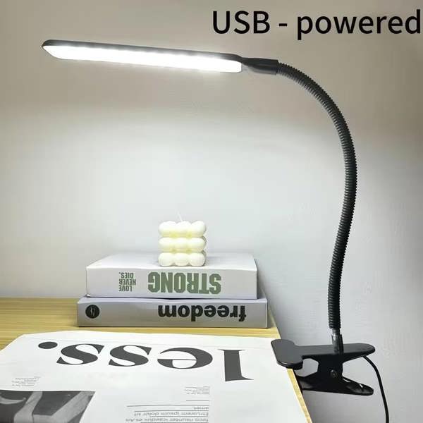 Dyzi Flexible LED Desk Lamp with Clip USB Powered
