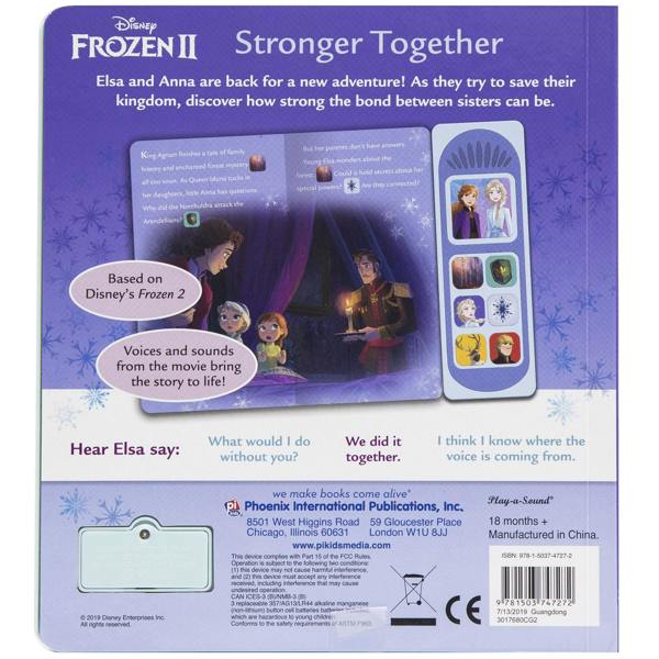 DAMAGED - Frozen Book - Frozen Sound Book - Frozen Board book - Frozen Stronger Together - Book About Frozen