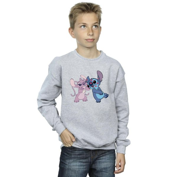 Disney Boys Lilo & Stitch Kisses Sweatshirt - Sports Grey