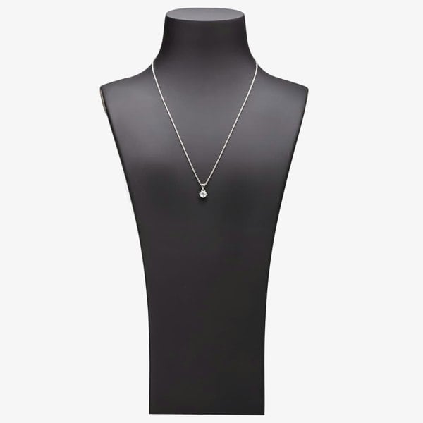 Starbright Silver 6mm Six Claw Cubic Zirconia Pendant E2177P-6M 3A