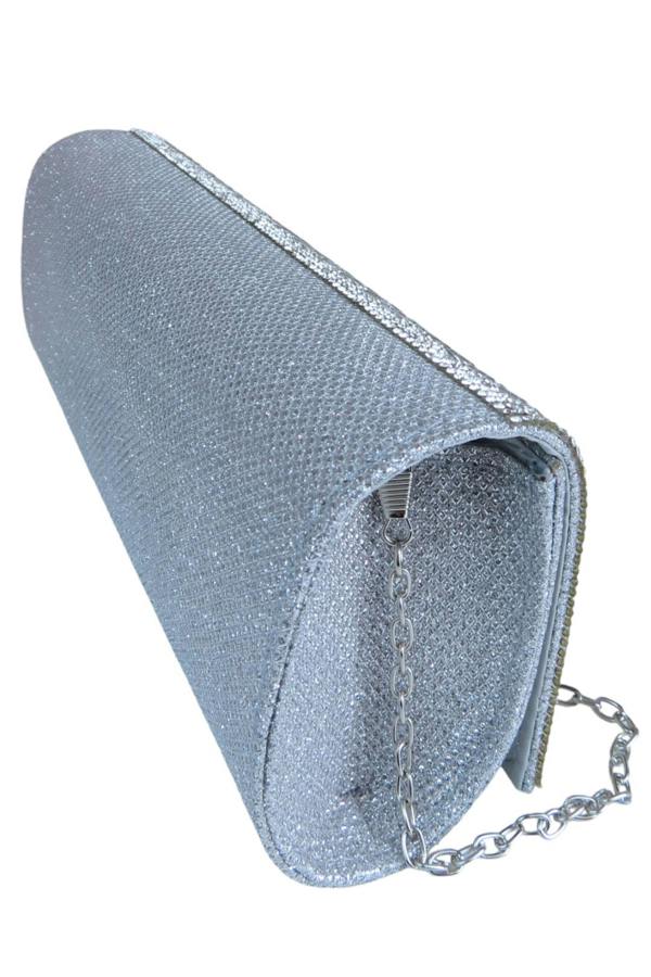 Paulo Due Oval Pattern Diamante Clutch Bag