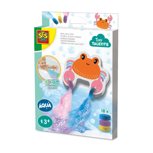 Bath Colour Tabs 18 pcs - Colour Mixing Crab