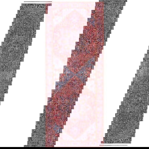 The Rugs Oriental Amata Rug - Vintage Red Medallion Design