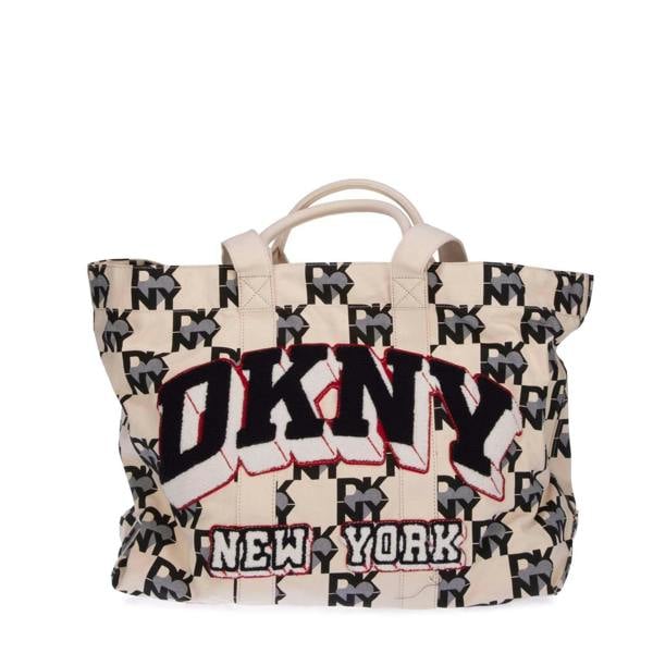 DKNY Heart Of New York Tote Bag - White/Black - 