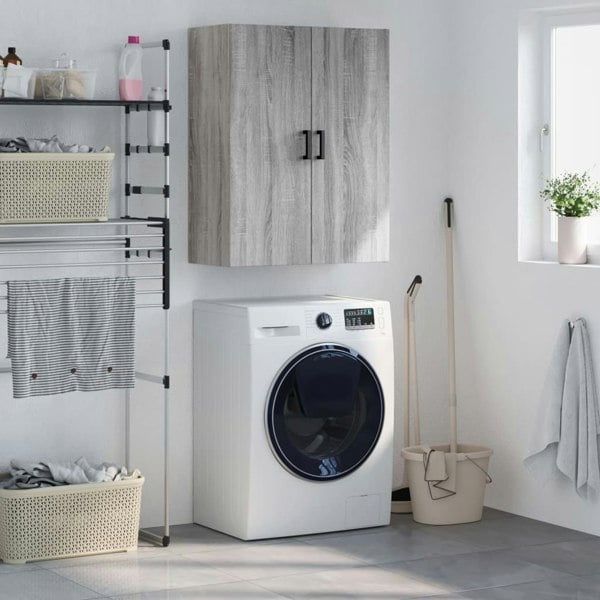 Berkfield Wall Mounted Cabinet Grey Sonoma 69.5x34x90 cm