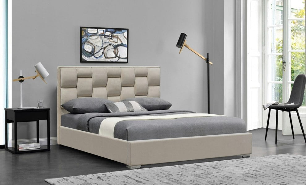 Comfy Living Auckland Plush Velvet Bed Frame - A Plush and Elegant Centerpiece for Your Bedroom