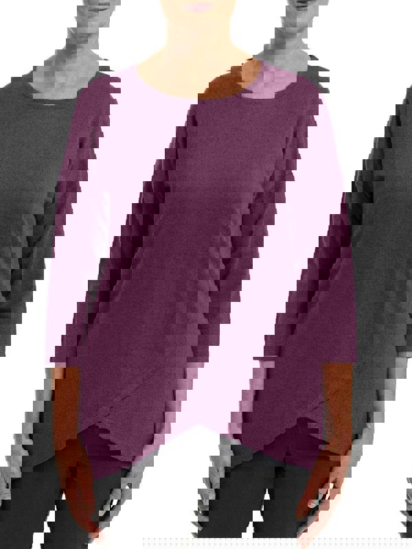 PennyPlain Cross Over Hem Tunic - Amethyst