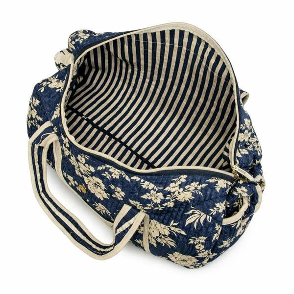Elie Beaumont Serendipity Cotton Weekender Duffel Bag - Midnight Blossom