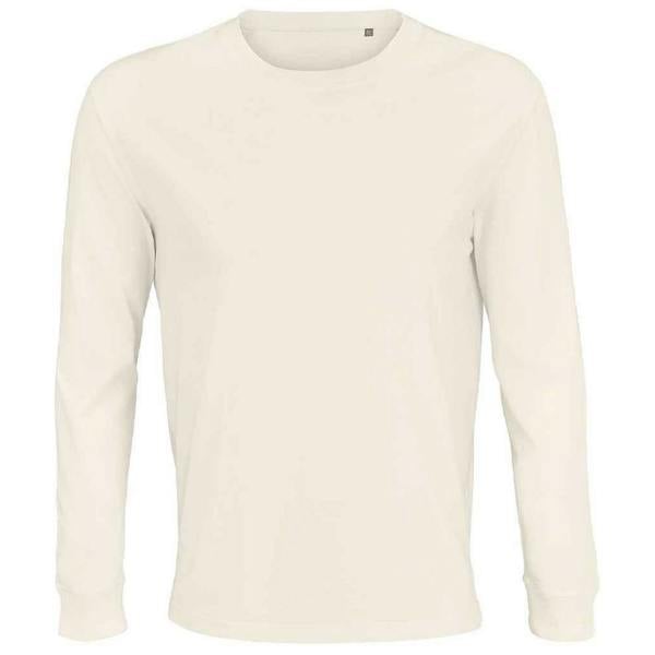SOLS Unisex Adult Pioneer Organic Cotton Long-Sleeved T-Shirt - Off White