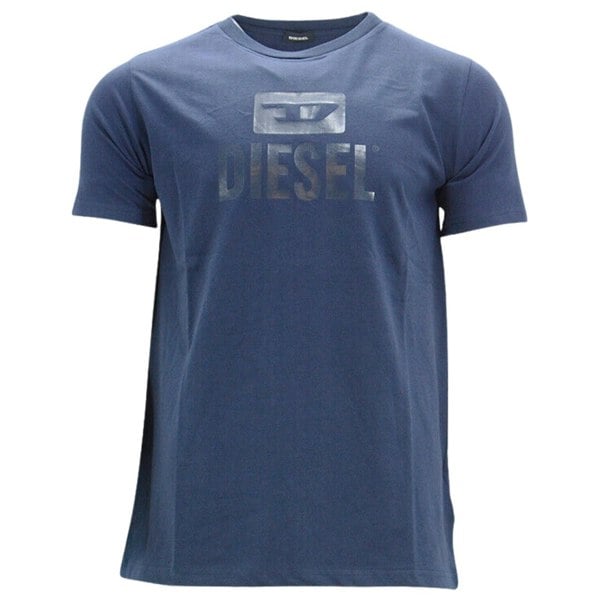 Diesel Monotone Logo Navy Blue T-Shirt S