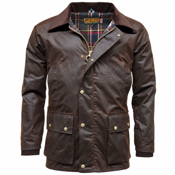 Game Barker Antique Wax Jacket - Brown