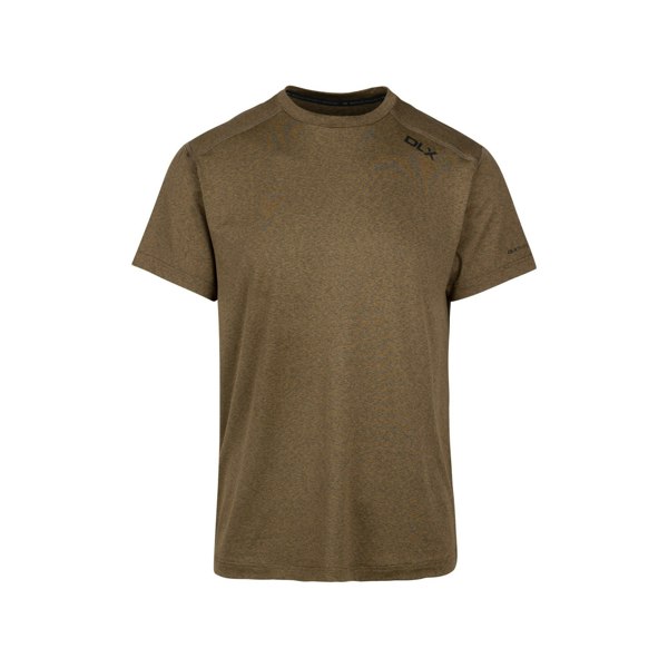 Trespass Mens Doyle DLX Marl T-Shirt - Dark Olive