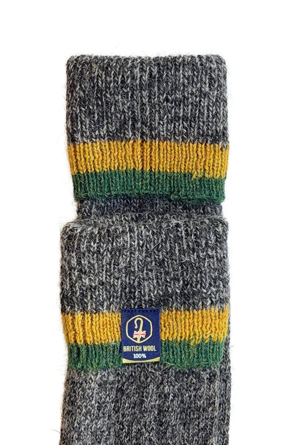 The British Boot Sock Company Wellington Boot Socks – Dark Natural | 100% British Wool | UK 8–12