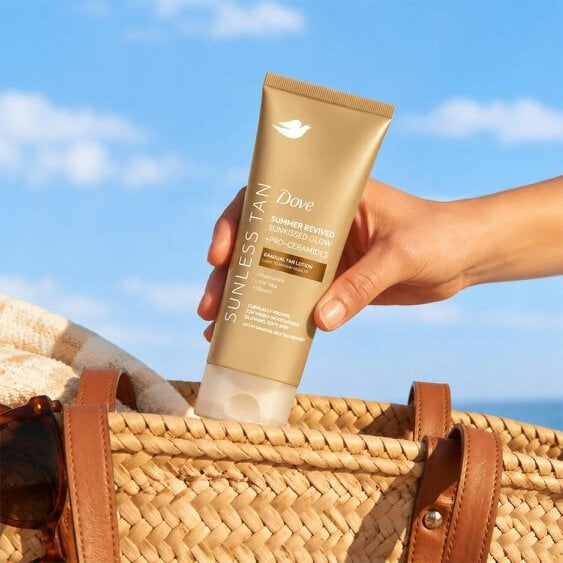 Dove Summer Revived Tanning Lotion 200ml, Light to Medium Sunkissed Glow