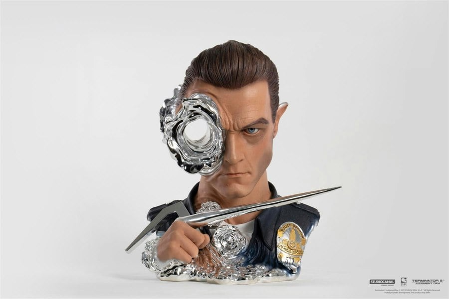 MCSlots Terminator 2 T-1000 Painted Art Mask Deluxe Edition 1:1 Scale PA006TE2