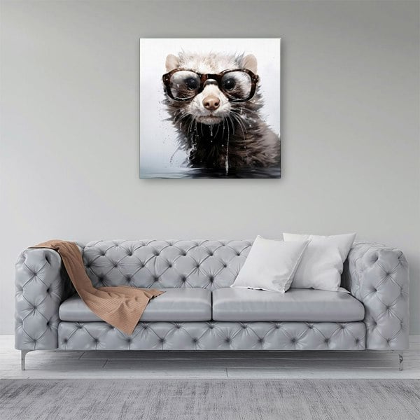 Warren Reed Splashart Ferret Canvas